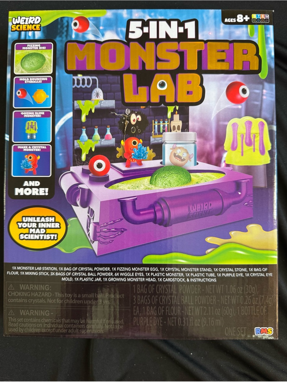 5-in-1 Monster Lab Kids Toy weird science - Purple